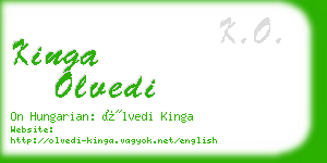 kinga olvedi business card